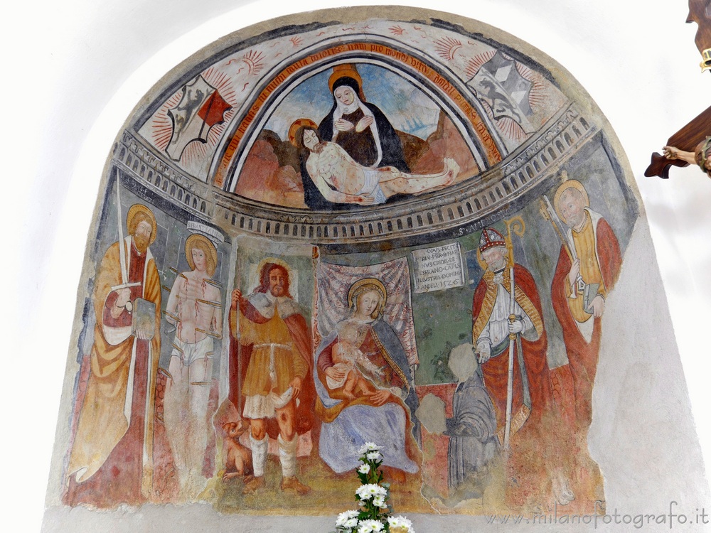 Gaglianico (Biella, Italy) - Apse of the Oratory of San Rocco